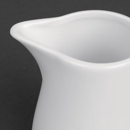 U820 Olympia Whiteware melkkannetjes met handvat 21,2cl (6 stuks)
