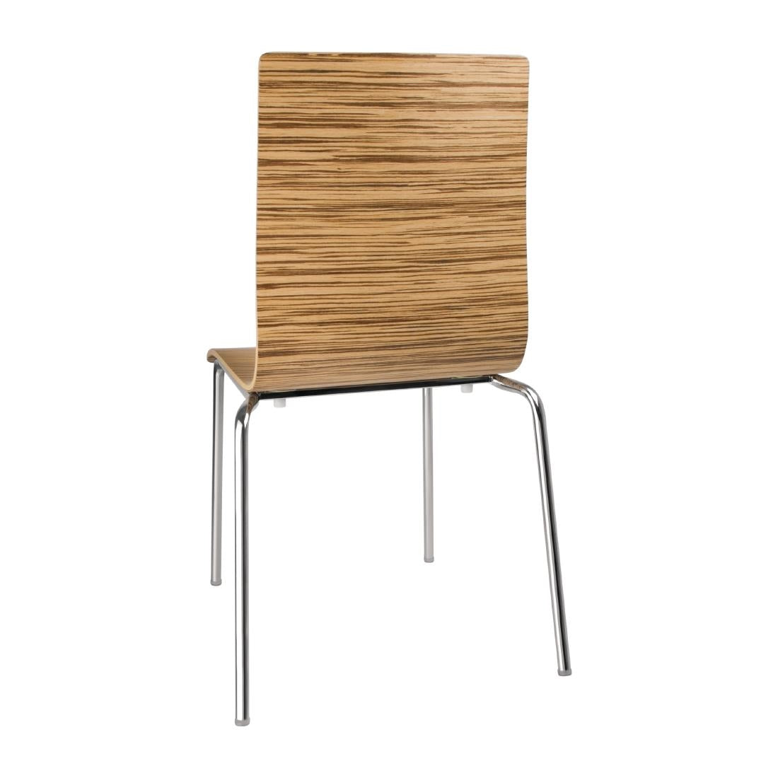 GR344 Bolero stoel met vierkante rug eiken - (4 stuks)
