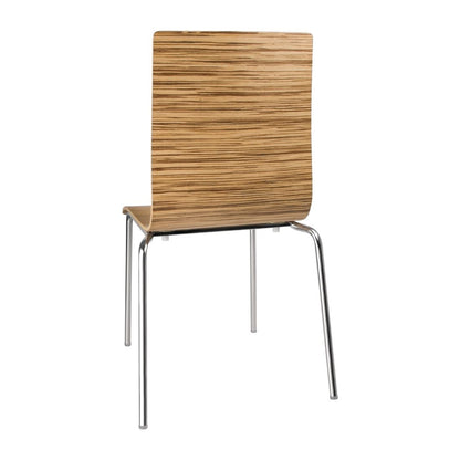 GR344 Bolero stoel met vierkante rug eiken - (4 stuks)