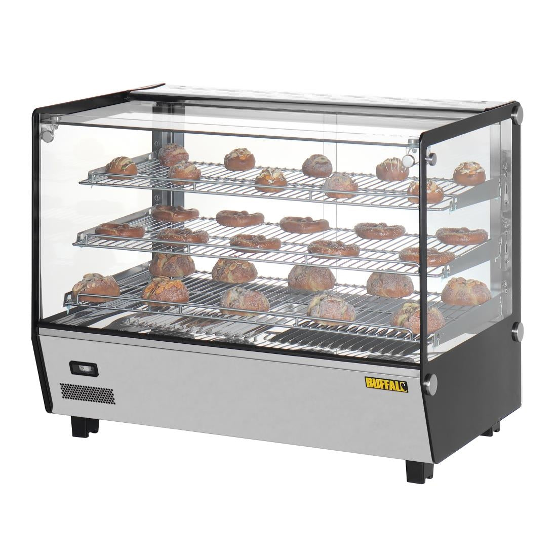 HW924 Buffalo Vierkante Aanrecht Verwarmde Display Merchandiser 160Ltr