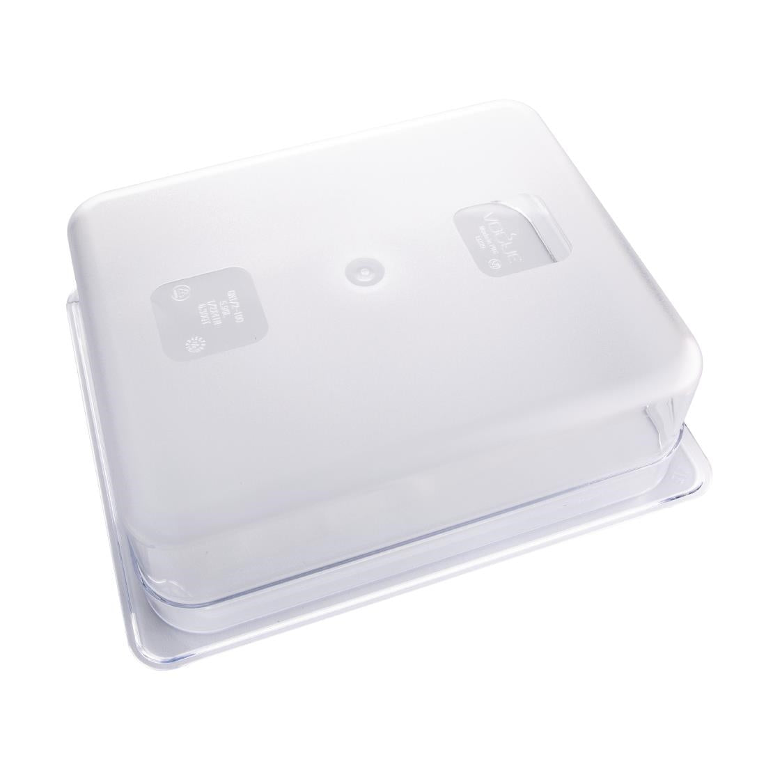 U229 Vogue polycarbonaat 1/2 gastronorm container 100mm transparant