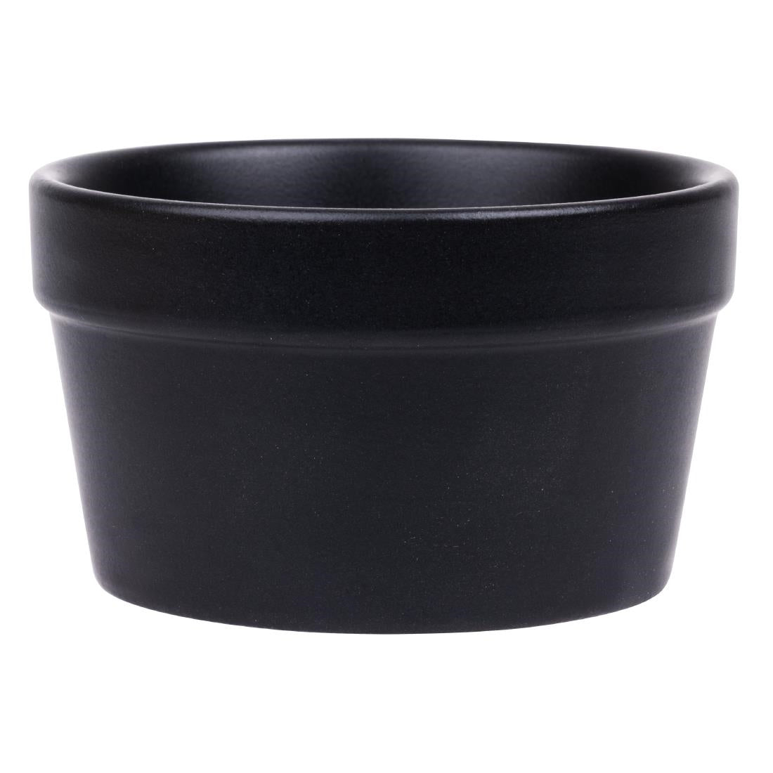 DK830 Olympia stapelbare ramekin mat zwart 77x45mm (6 stuks)