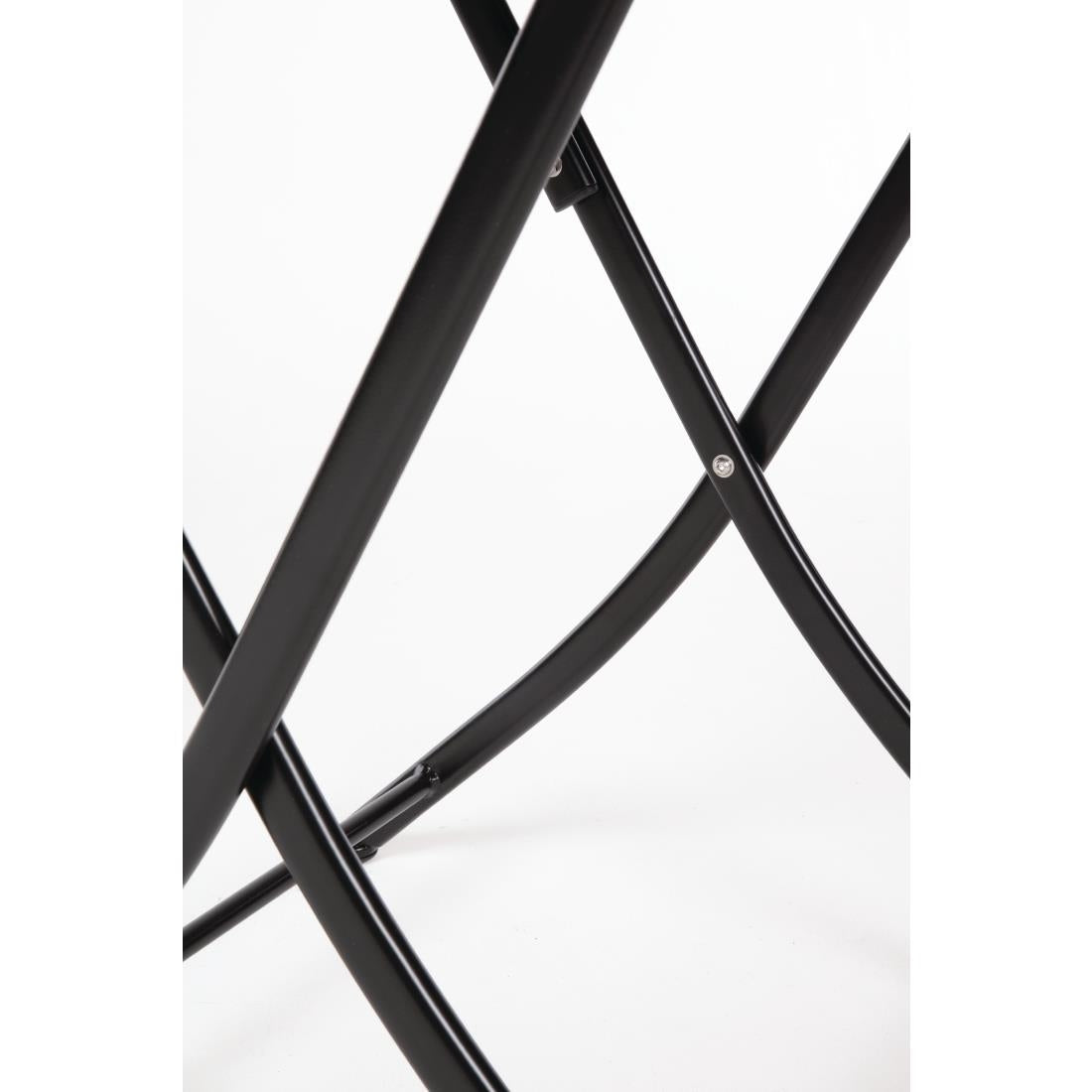 GL302 Bolero vierkante polyrotan klaptafel zwart 60cm