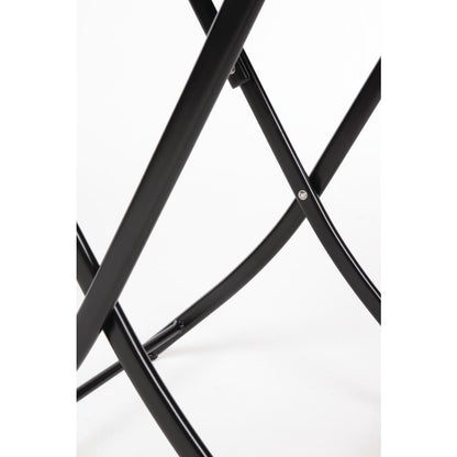 GL302 Bolero vierkante polyrotan klaptafel zwart 60cm