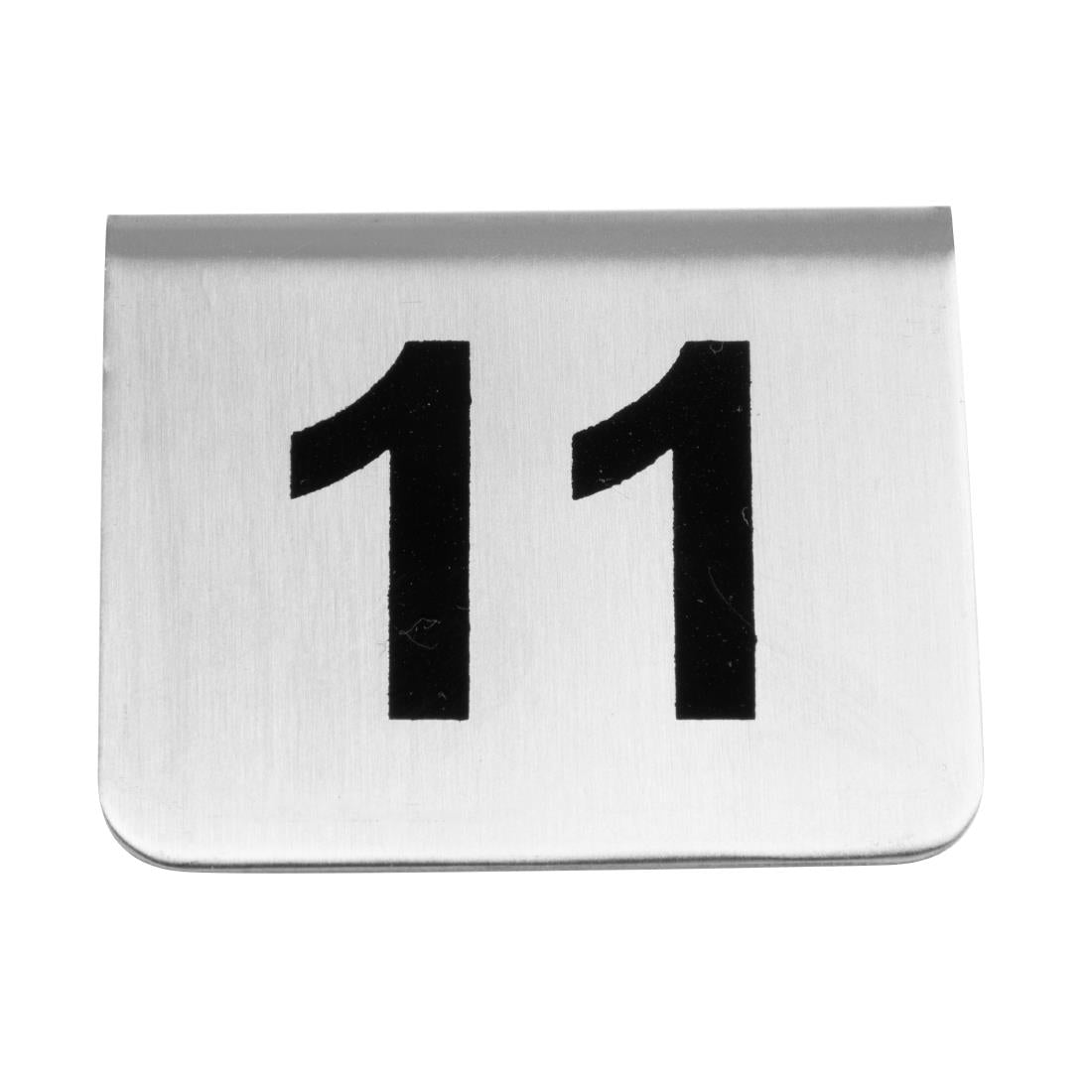 U047 Olympia RVS tafelnummers 11-20 (10 stuks)
