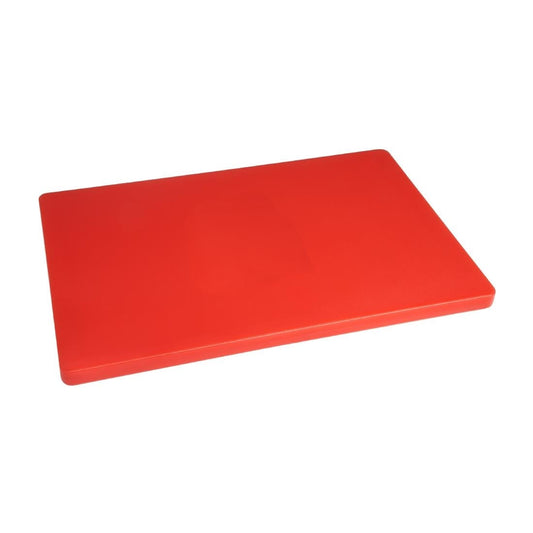HC878 Hygiplas LDPE extra dikke snijplank rood 600x450x20mm