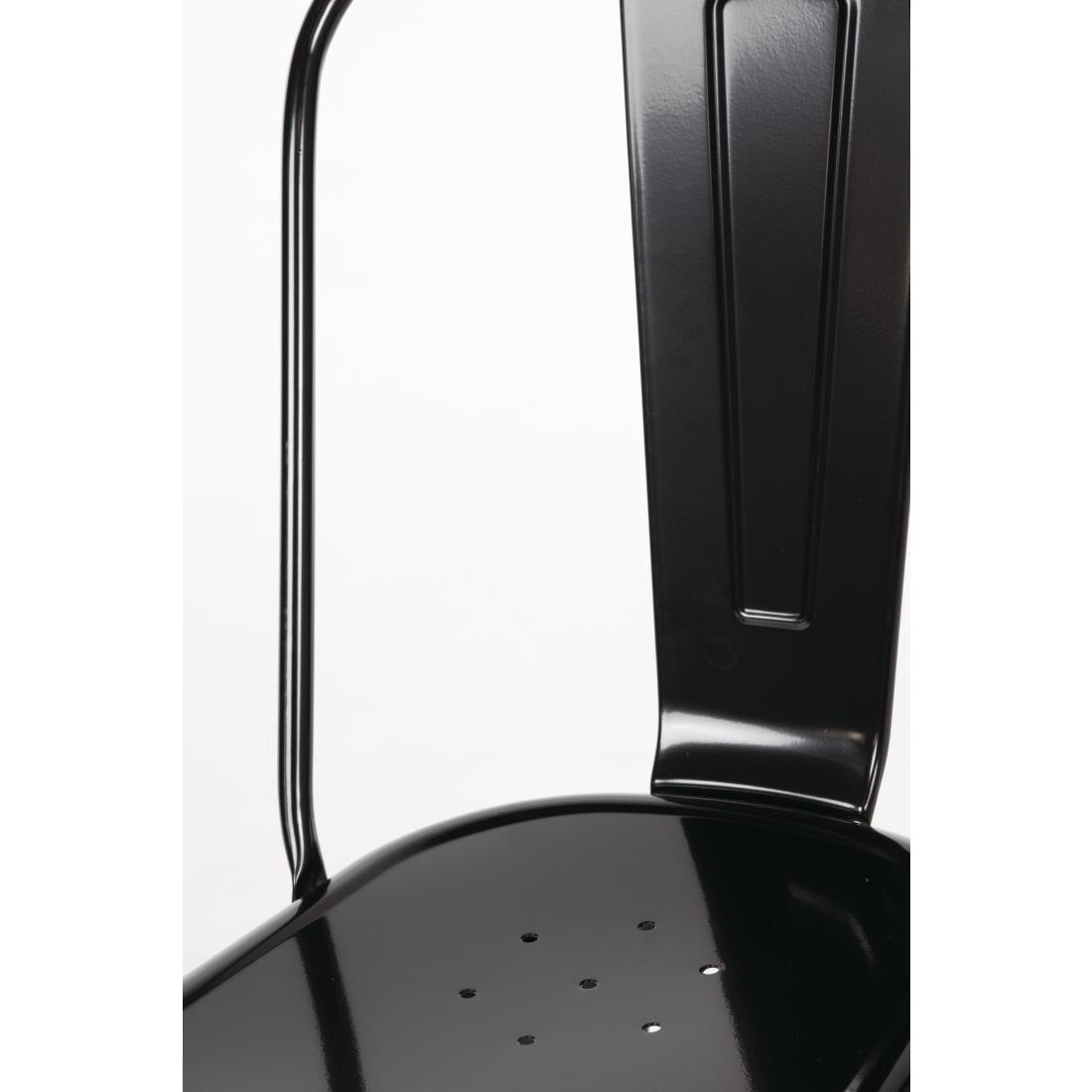 GL331 Bolero Bistro stalen stoel zwart (4 stuks)