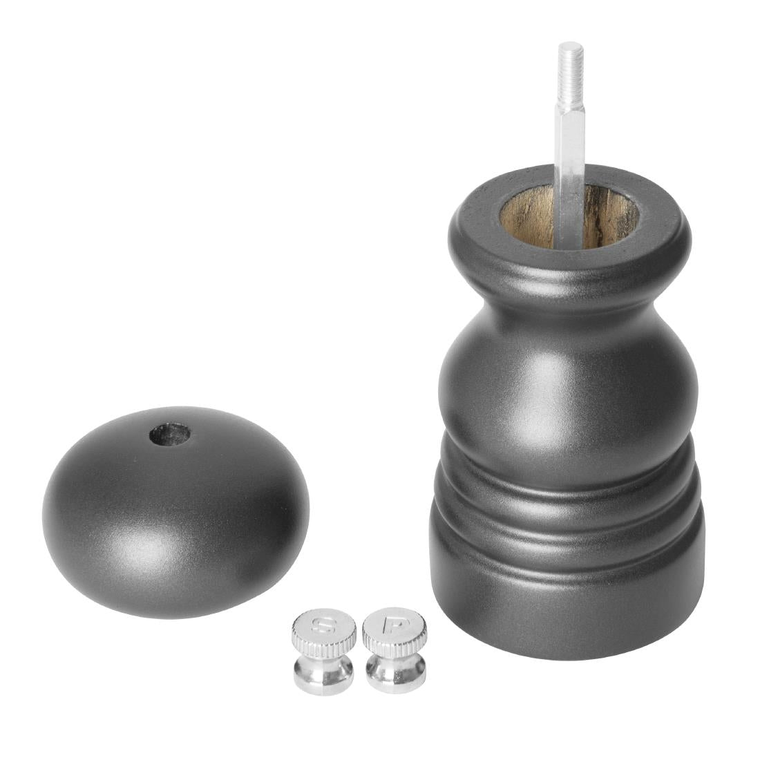 DN650 Olympia Zout- Of Pepermolen Grijs Hevea Hout 125mm