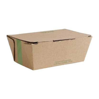 CF885 Vegware composteerbare ribkartonnen bakjes medium 60(H)x 150(B)x 110(D)mm (300 stuks)
