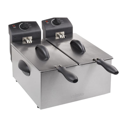 HU426 Tristar Dubbele Mand Frituur Fr-6937 - 2 x 3 Ltr Roestvrij Staal