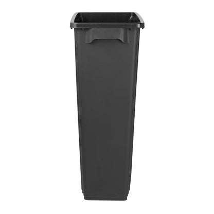 DX966 Jantex Smalle Afvalbak Zwart 80Ltr