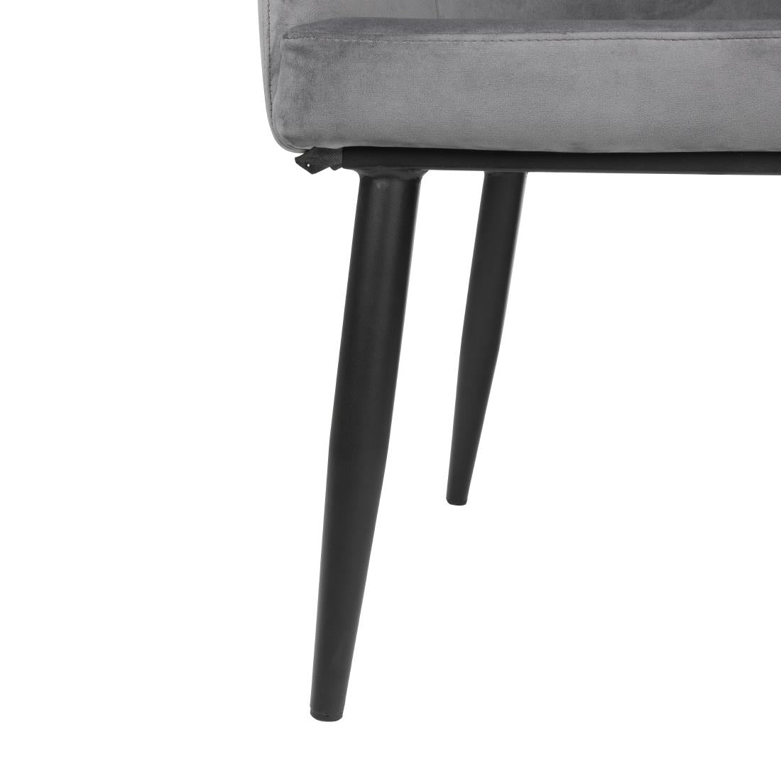 FX071 Bolero Lia Velvet stoelen grijs (2 stuks)