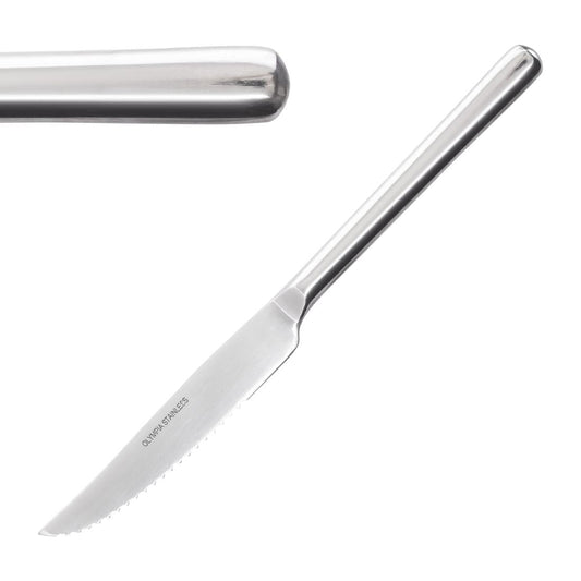 C161 Olympia RVS steak- en pizzamessen (12 stuks)