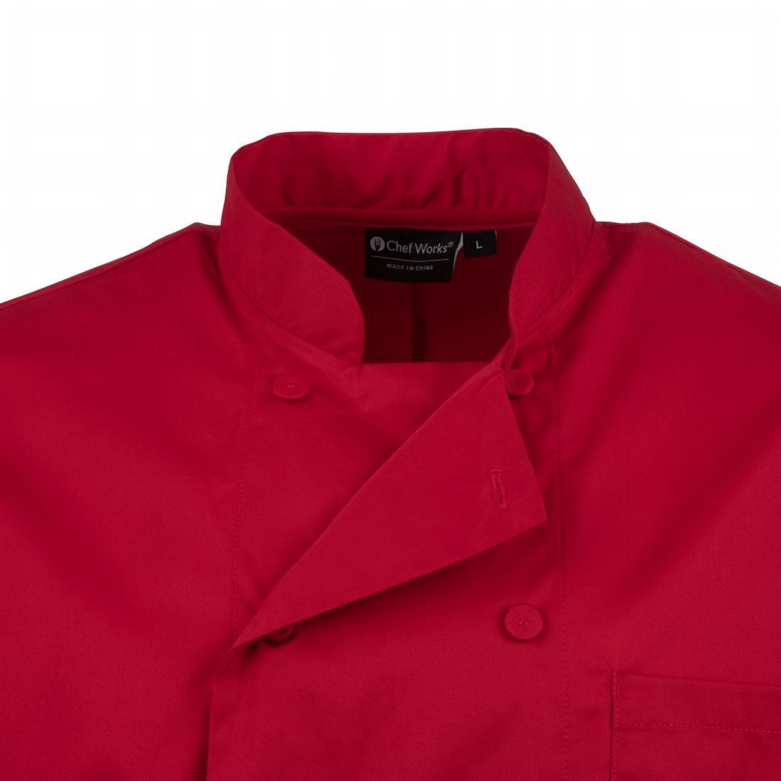 B106-M Chef Works unisex koksbuis rood M
