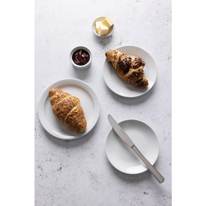 CB486 Olympia Whiteware Borden Met Smalle Rand 15cm (12 Stuks)