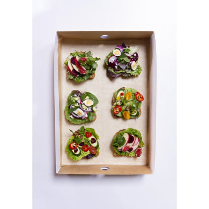FD387 Vegware composteerbare sandwichboxen met deksel groot (25 stuks)