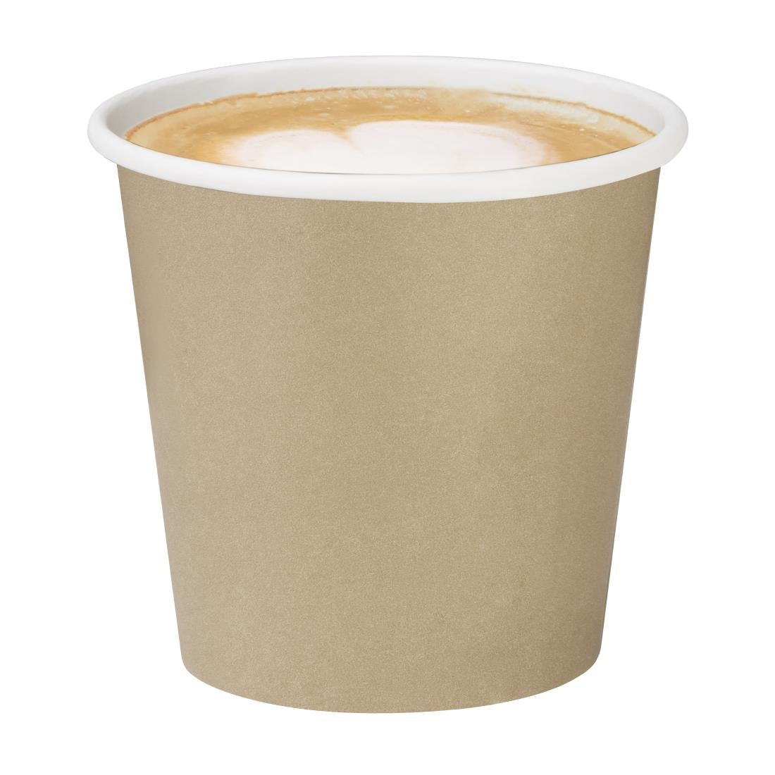 HT464 Fiesta Recyclebare Hot Cups Enkelwandig Kraft 6oz (1000 stuks)