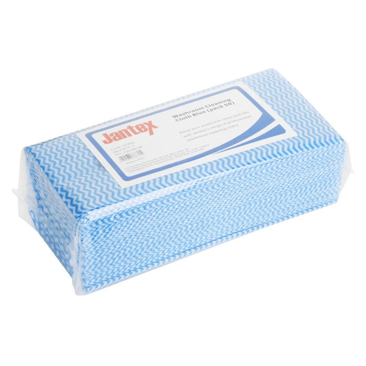 HT493 Jantex Schoonmaakdoek Voor De Badkamer Blauw (50 stuks)