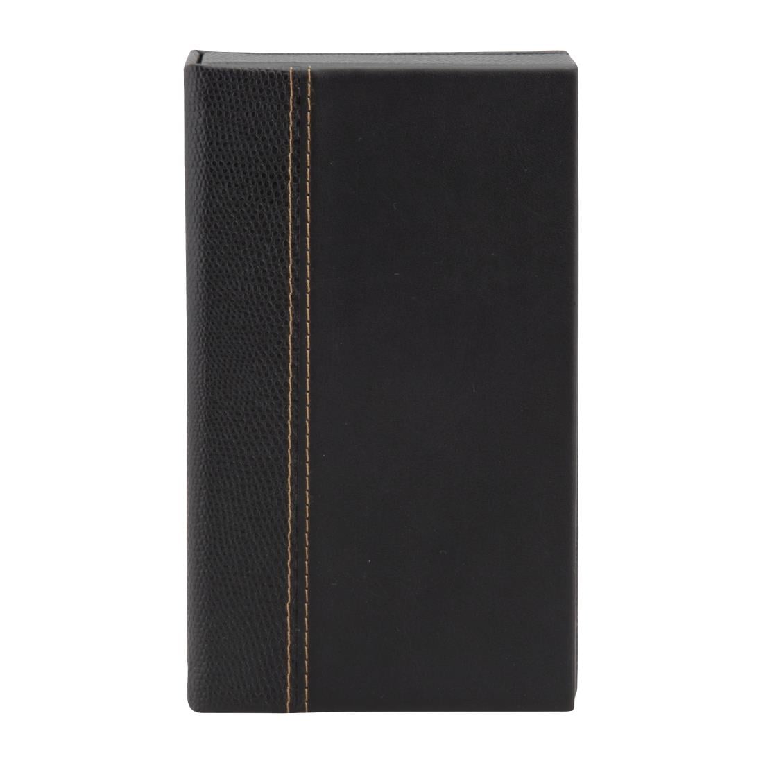 DP726 Securit trendy rekeningpresentator in leerstijl zwart