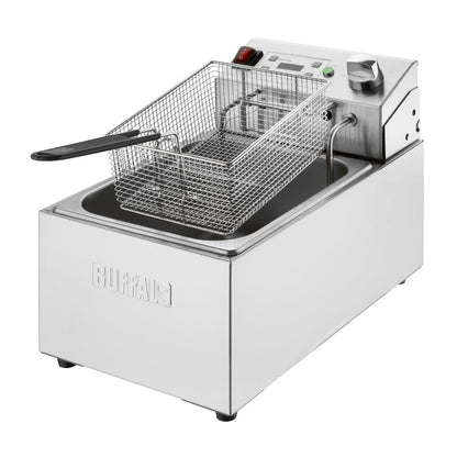 CU622 Buffalo Enkel Elektrische Friteuse met Timer 5Ltr