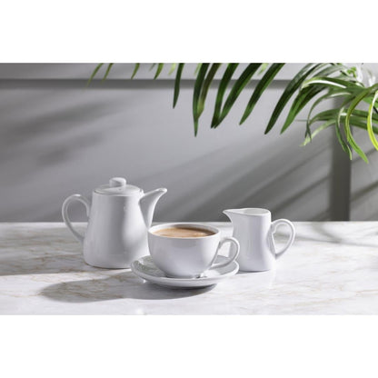 U819 Olympia Whiteware melkkannetjes met handvat 170ml (6 stuks)
