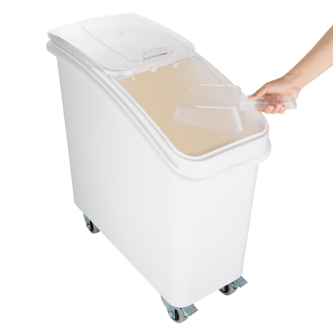 GD026 Vogue polypropyleen ingredientenbak met schep 81ltr