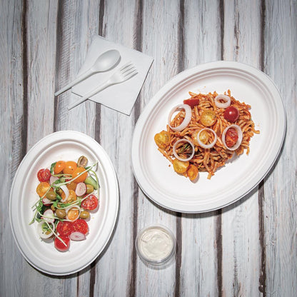 FC534 Fiesta Compostable composteerbare bagasse borden ovaal 198mm (50 stuks)