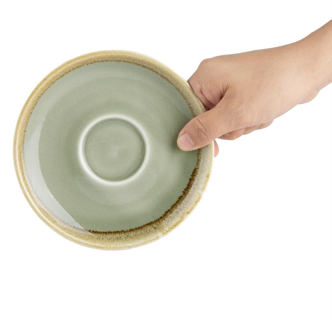 GP479 Olympia Kiln Cappuccinoschotels Mosgroen 14cm (6 Stuks)