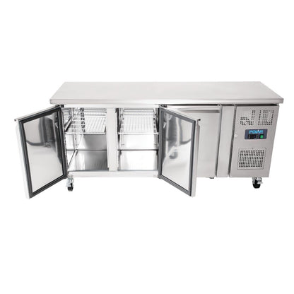 G378 Polar U-serie 3-deurs koelwerkbank 339L
