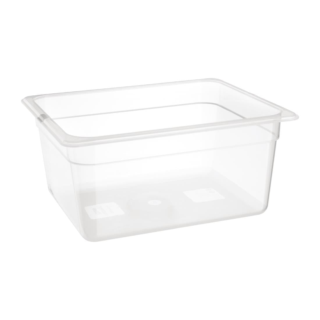 FA824 Nisbets Essentials polypropyleen 1/2 gastronorm bak zonder deksel 15cm