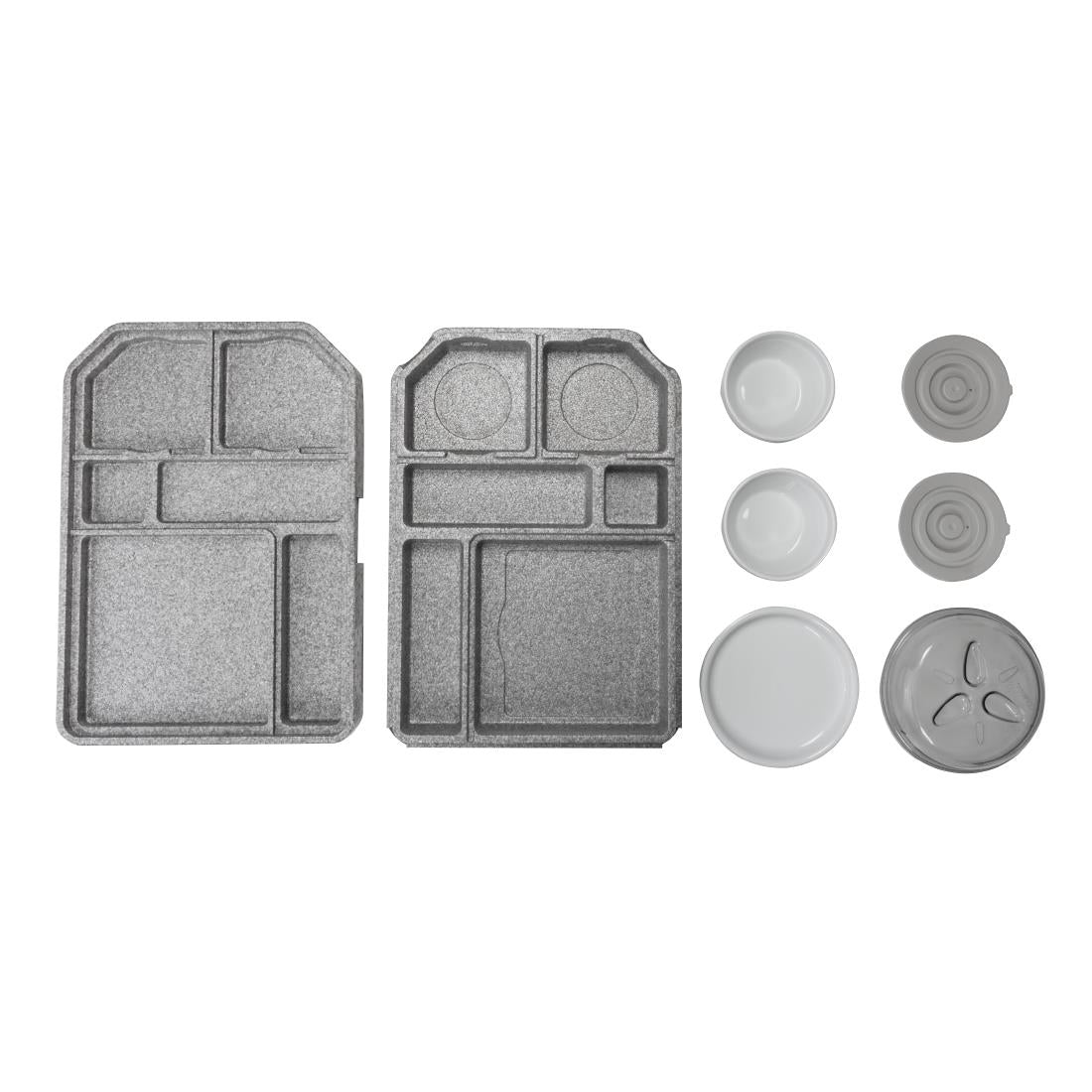 CW811 Cambro Tablotherm GoBox maaltijdbezorgingssysteem met servies