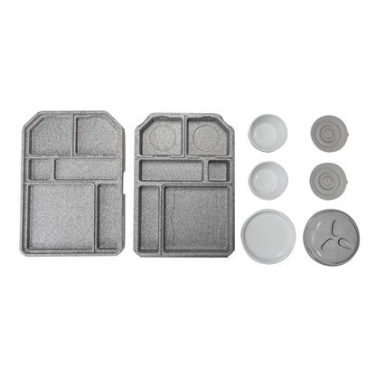 CW811 Cambro Tablotherm GoBox maaltijdbezorgingssysteem met servies