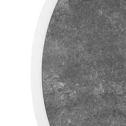 DL488 Bolero Rond Tafelblad Van Glasvezel, Donker Steeneffect, 580mm