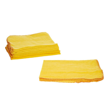 E943 Jantex katoenen schoonmaakdoeken geel (10 stuks)