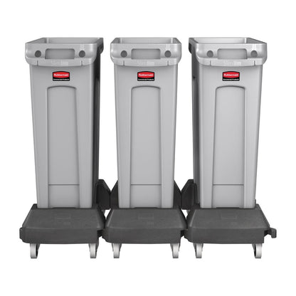 F634 Rubbermaid Slim Jim wielbasis