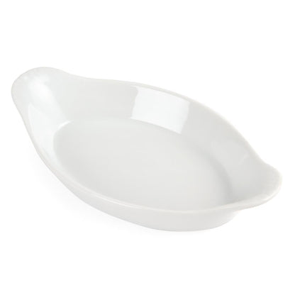W441 Olympia Whiteware ovale ovenschalen 20,4x11,5cm (6 stuks)