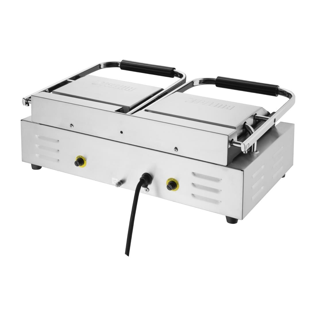 CU605 Buffalo Bistro Dubbele Contactgrill Glad/Glad