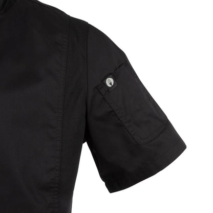 B472-M Chef Works Springfield unisex koksbuis met rits zwart M