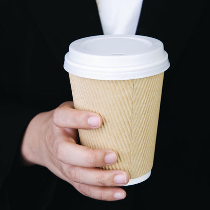 CE257 Fiesta Recyclable deksels voor 34 en 45cl koffiebekers (1000 stuks)