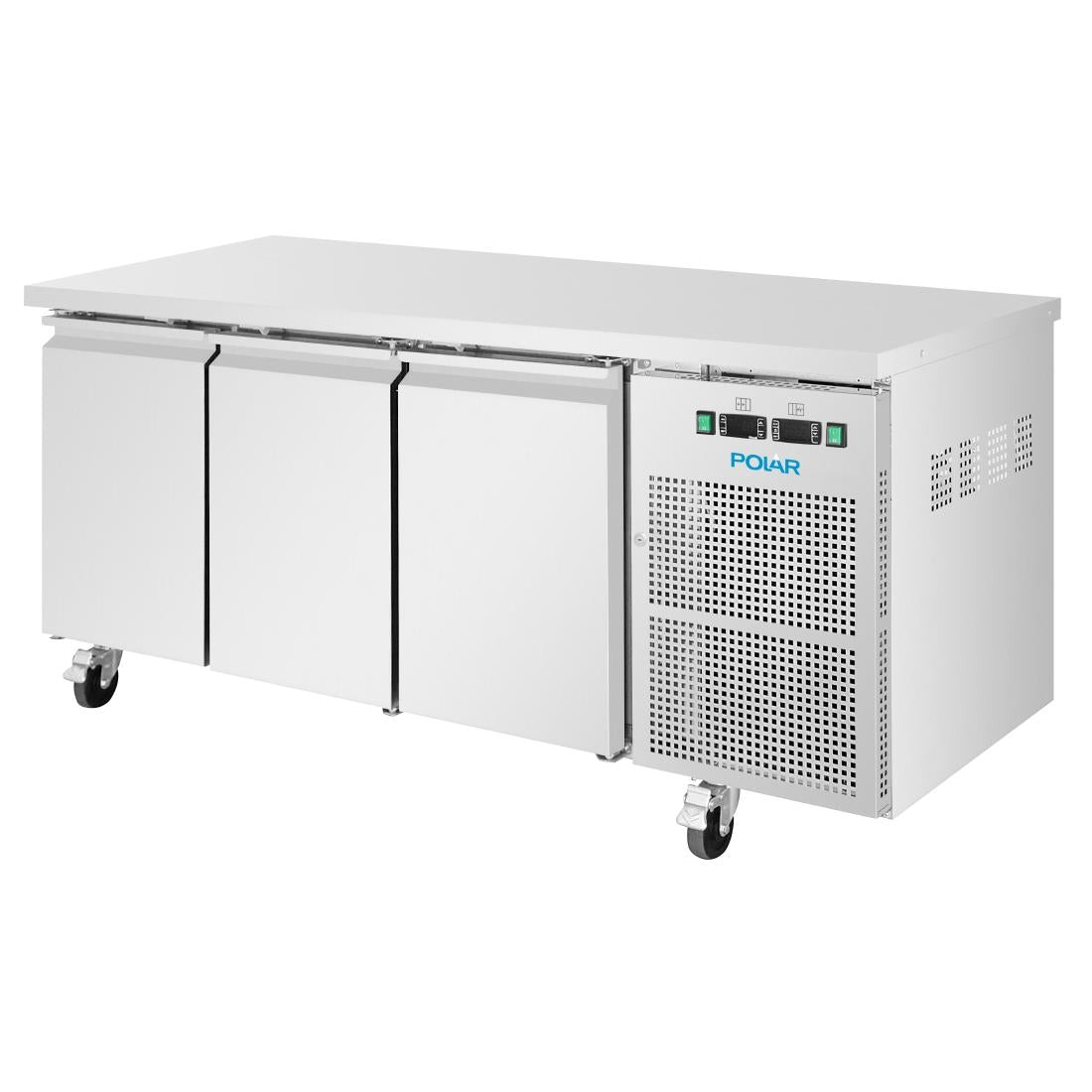 UA087 Polar U-Serie Koel-Vrieswerkbank Met 3 Deuren 314Ltr