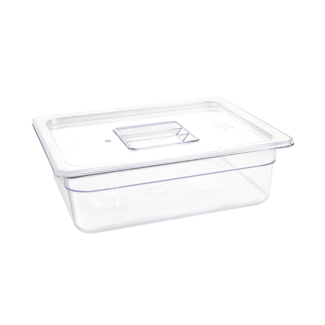 U229 Vogue polycarbonaat 1/2 gastronorm container 100mm transparant
