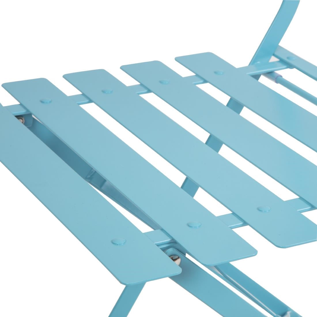 GK982 Bolero stalen opklapbare stoelen turquoise (2 stuks)