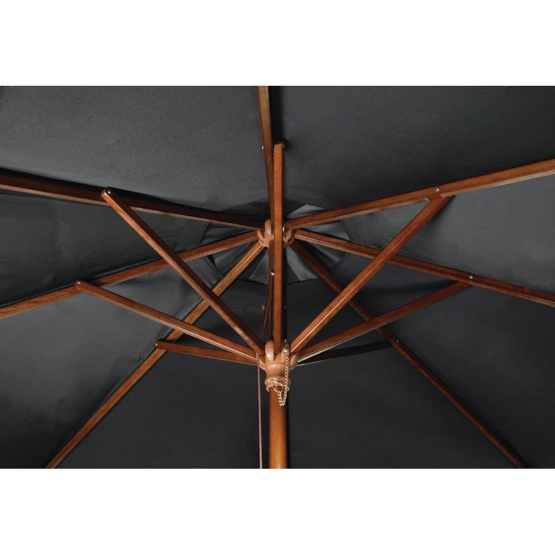 GH990 Bolero vierkante zwarte parasol 2,5 meter