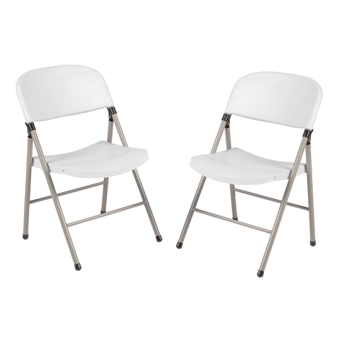CE692 Bolero opklapbare stoelen wit (2 stuks)
