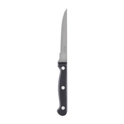 C134 Olympia steakmessen zwart heft 21,5cm (12 stuks)