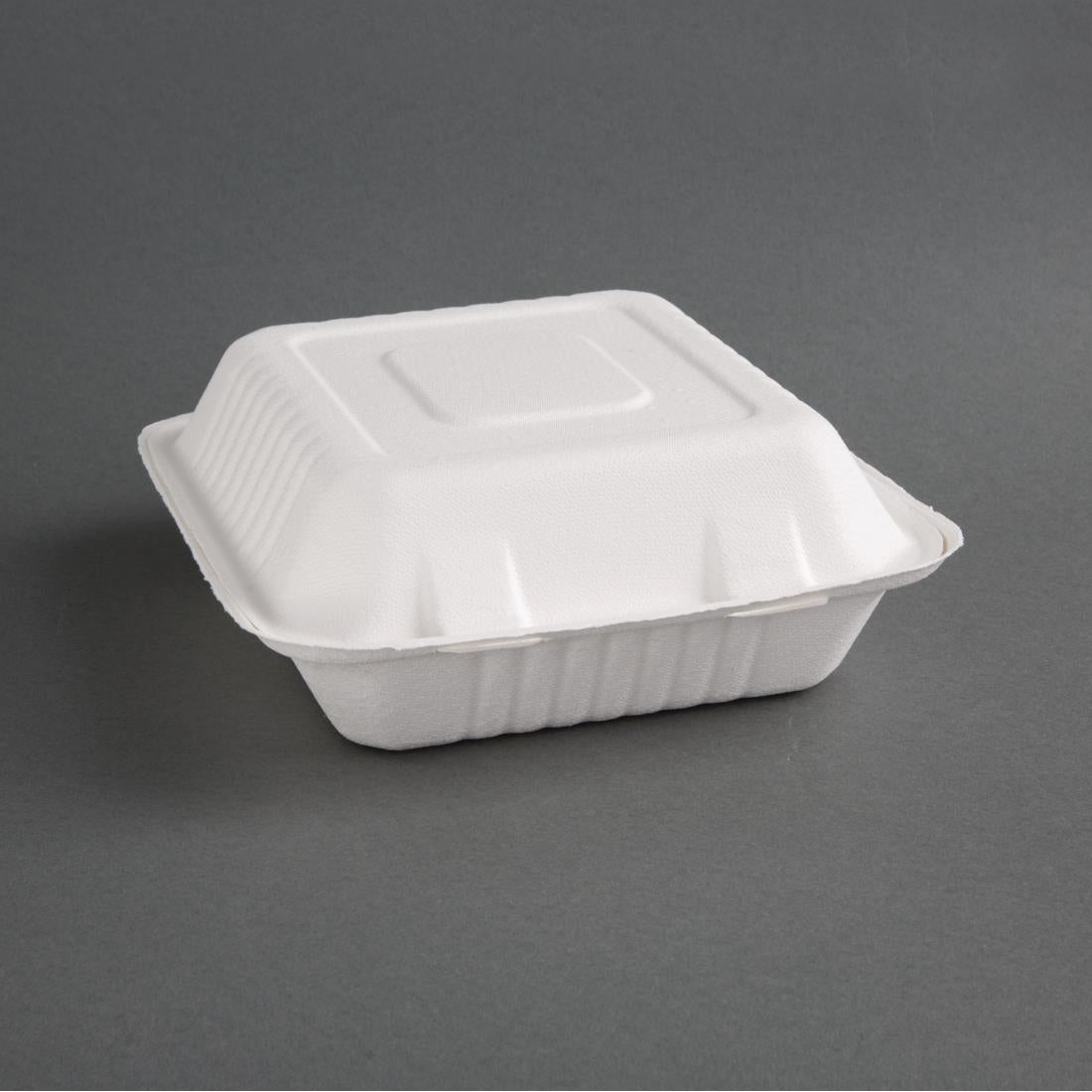 FC526 Fiesta Compostable composteerbare bagasse voedseldozen 3 compartimenten (200 stuks)
