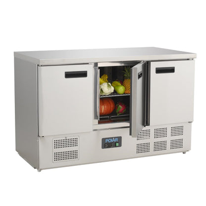 G622 Polar G-serie 3-deurs koelwerkbank 368L