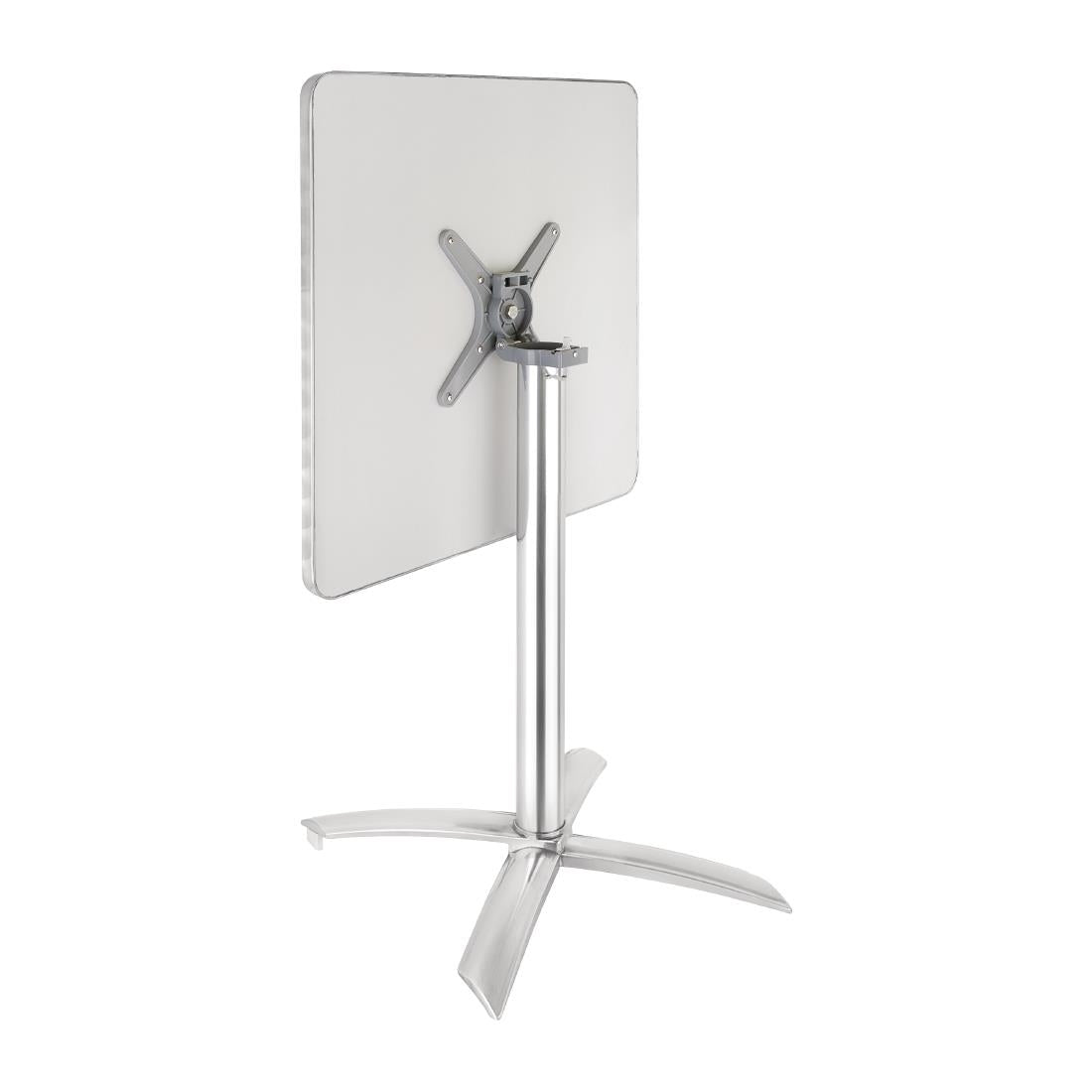 CG838 Bolero vierkante aluminium klaptafel met RVS blad 60cm