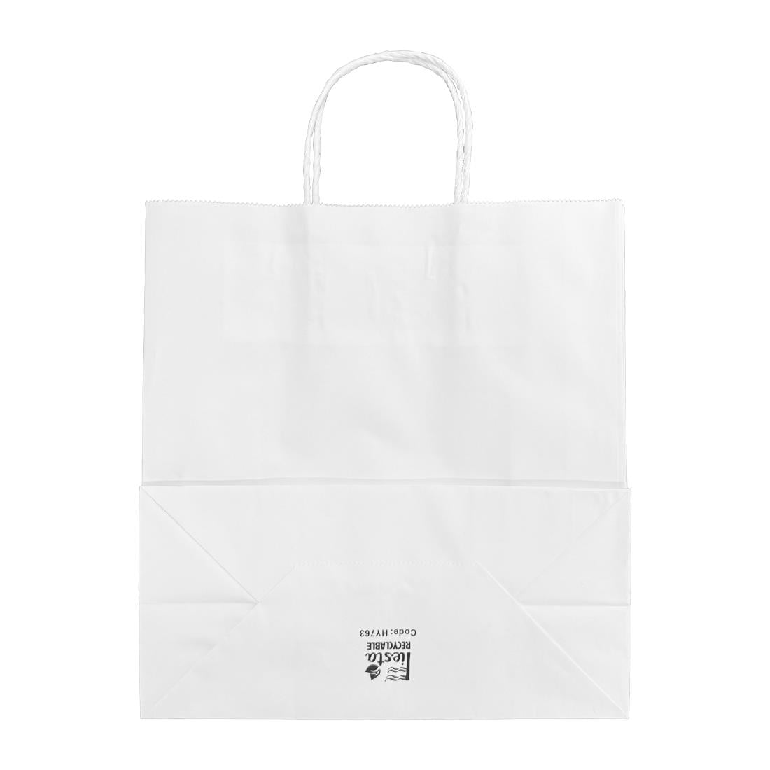 HY763 Fiesta Recycleerbare Draaihandgreep Witte Papieren Tassen Medium (250 stuks)