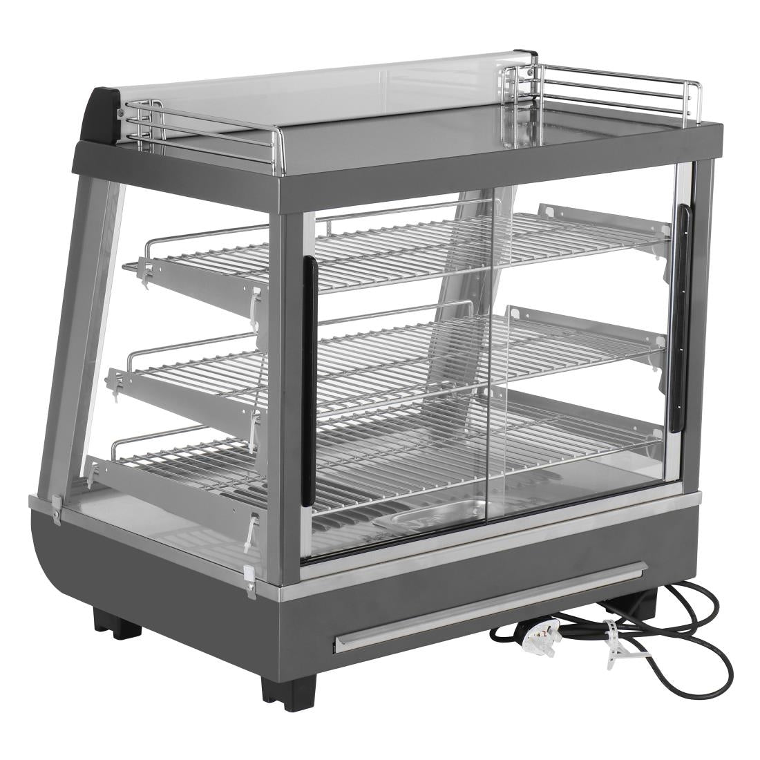 HW927 Buffalo Voor- En Achterdeur Verwarmde Vitrine 96Ltr